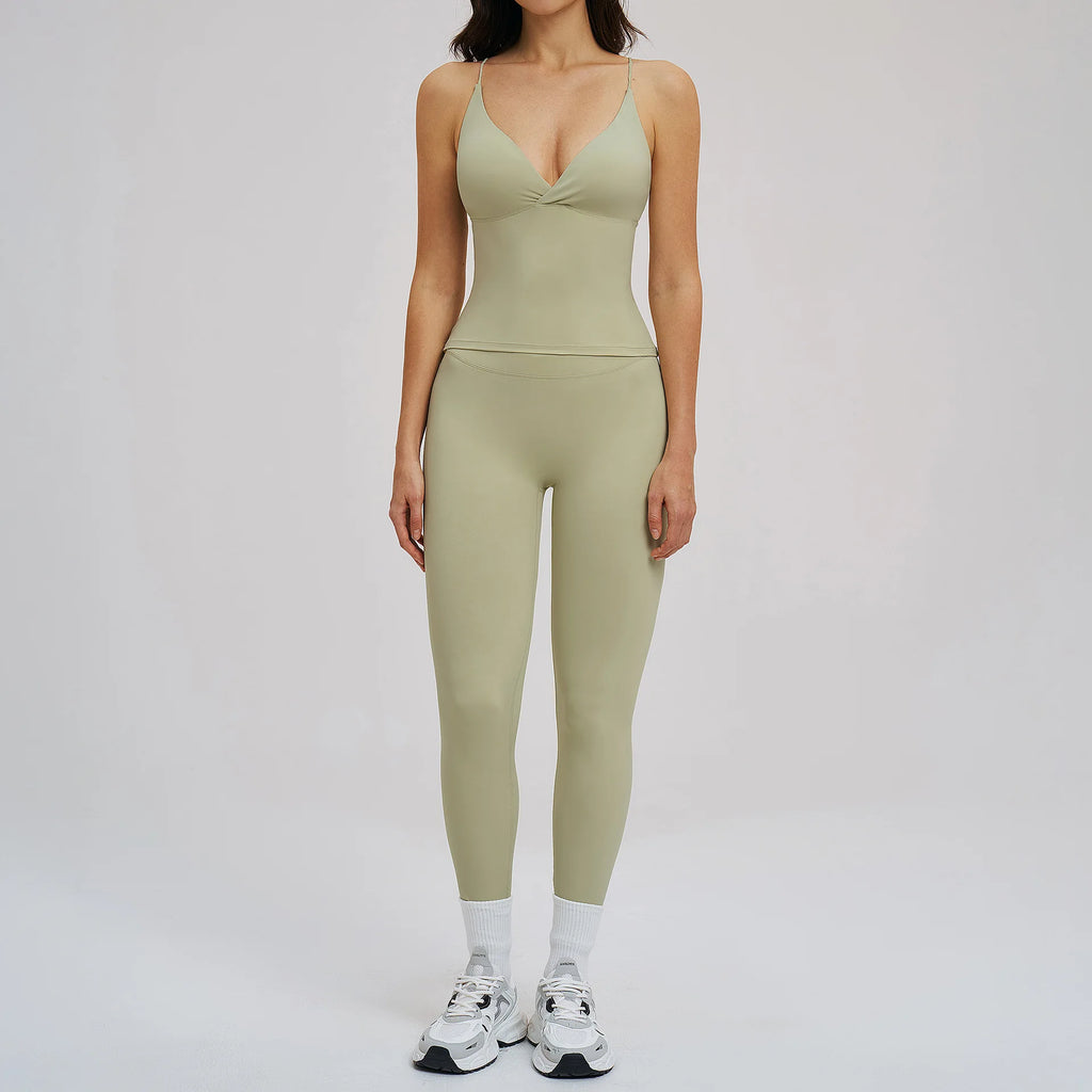 Women’s Tight-Fit Sportswear Pant & Top Set