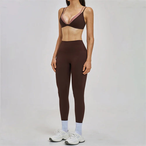 Two-Piece Breathable Sports Bra High Waisted Leggings