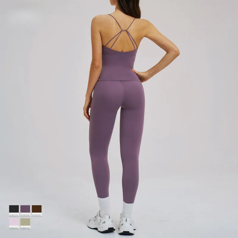 Women’s Tight-Fit Sportswear Pant & Top Set