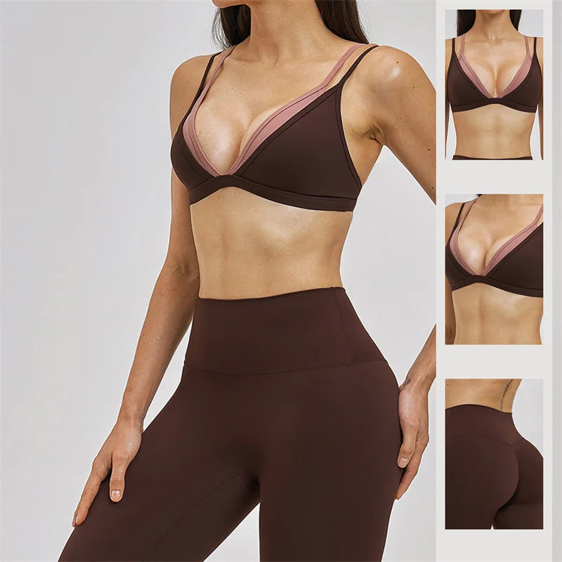 Two-Piece Breathable Sports Bra High Waisted Leggings